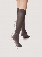 Fiore - Massage 40 Knee Highs with Prophylactic Foot-Massage Effect