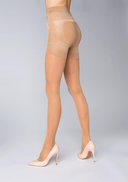 Marilyn - Body shaping tights with push-up effect Plus Up 40 denier