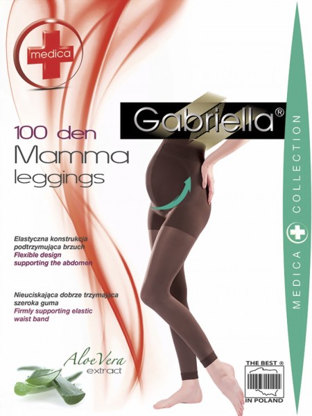 Gabriella - Opaque maternity legging Mamma, 100 DEN