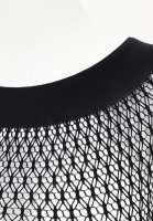 Oroblu - Soft seamless fishnet shirt with geometric pattern