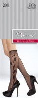 Fiore - Beautiful floral pattern knee highs Zyta 20 denier Fiore - Beautiful floral pattern knee highs Zyta 20 denier