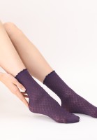 Oroblu - Semi-opaque geometric pattern ankle socks with polka dots Oroblu - Semi-opaque geometric pattern ankle socks with polka dots