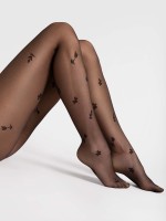 Fiore - 20 Denier Floral Pattern Tights - Elegant Spring Style