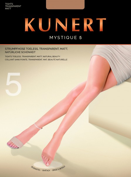 Kunert Mystique 5 Toeless - Ultra sheer, matt summer tights with open toes
