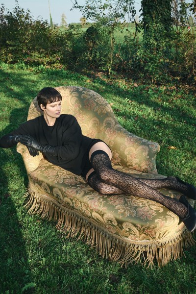 Trasparenze - Flower pattern fishnet hold ups