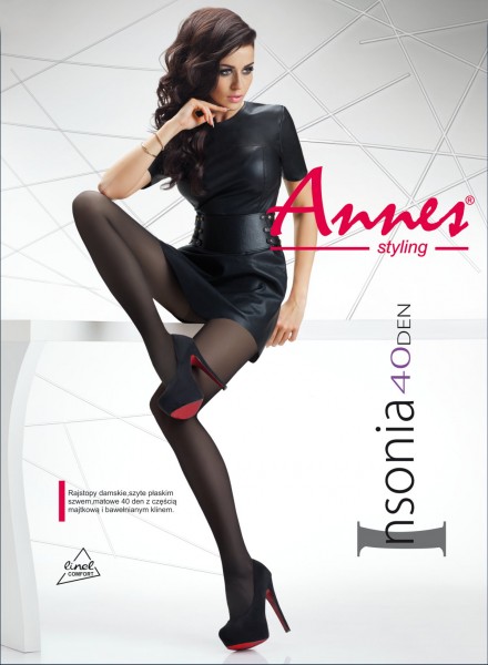 Annes - 40 denier classic, semi-opaque tights Insonia
