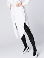 Fiore Palazzo - Opaque black tights with white check pattern Fiore Palazzo - Opaque black tights with white check pattern