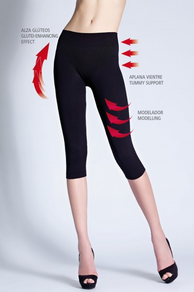 Cecilia de Rafael - Body-shaping capri-leggings Pirata Up 90/120 denier