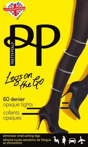 Pretty Polly Legs on the Go - 60 denier opaque tights
