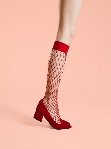 Fiore Cabarette - elegant fishnet knee highs