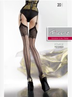 Fiore - Sensuous stockings with decorative top and back seam pattern Fiore - Sensuous stockings with decorative top and back seam pattern