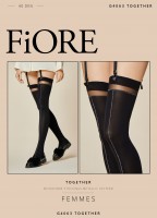 Fiore Together - Opaque Stockings with Shimmery Stripe Pattern
