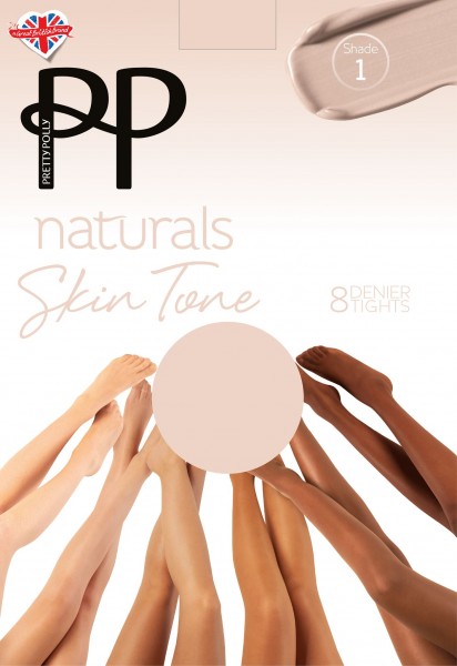 Pretty Polly Naturals Skin Tones - 8 Denier Tights