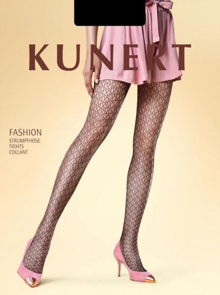 KUNERT - Trendy patterned fishnet tights Weave
