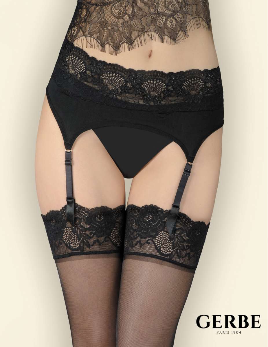 garter belt nz KILO BRAVA Stretch Lace Garter Belt in Lilac