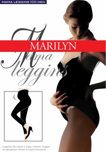 Marilyn - Opaque maternity leggings Mama 100 denier