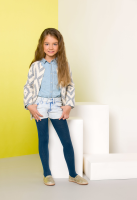 Gabriella - Opaque ribbed children's tights Gabi