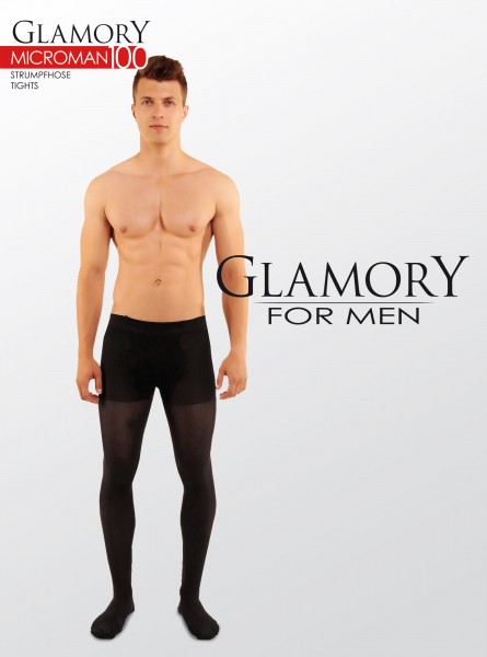 Glamory Microman - 100 denier opaque microfiber tights for men