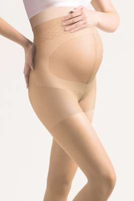 thumbnail image 2 of Gabriella Maternity Tights – 40 Denier, Semi Opaque, Breathable, Sizes S-M-L, Colors Beige/Black/Nude 2 of 5