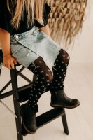 Fiore - Trendy Semi-Opaque Childrens Tights with Lurex-Stars - 40 Denier