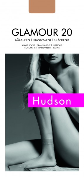 Hudson - Sheer, gloss ankle socks Glamour 20