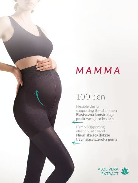 Gabriella - Opaque maternity tights Mamma 100 DEN
